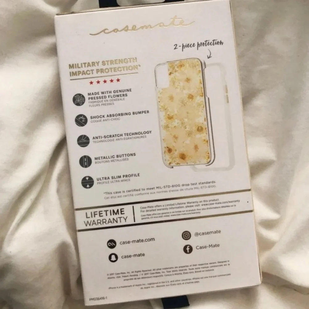 Case Mate iPhone X Karat Petals Case